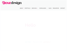Tablet Screenshot of decruzdesign.com